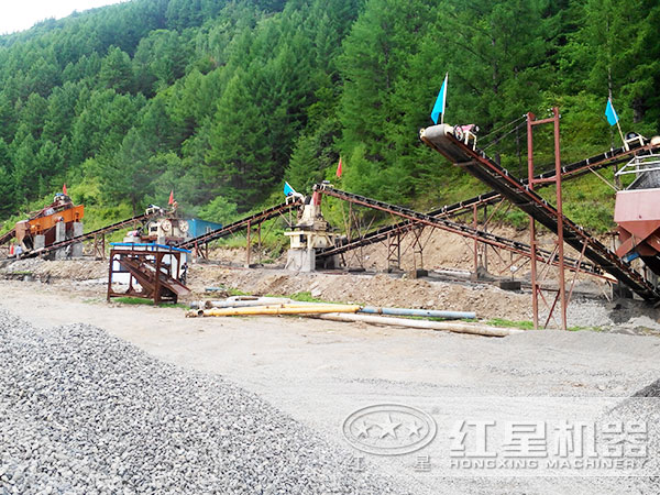 pg电子官方网站 山东临沂石英砂制砂工艺现场